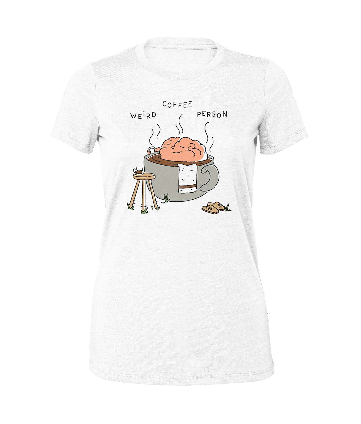 Weird Coffee Person - Brain T-shirts